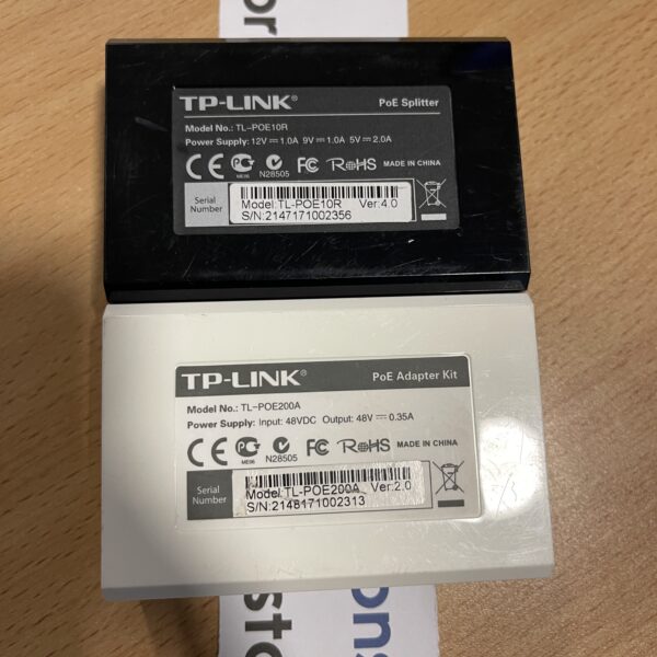 TP-Link TL-POE10R Gigabit POE Injector and Splitter Kit - Image 2