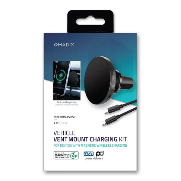Qmadix In-Car Wireless Charger 15W