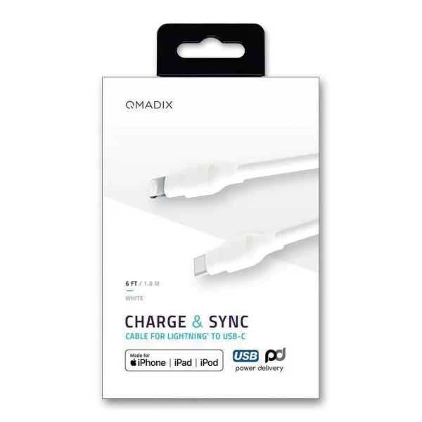 Qmadix USB-C to Lightning Cable (1.2M)