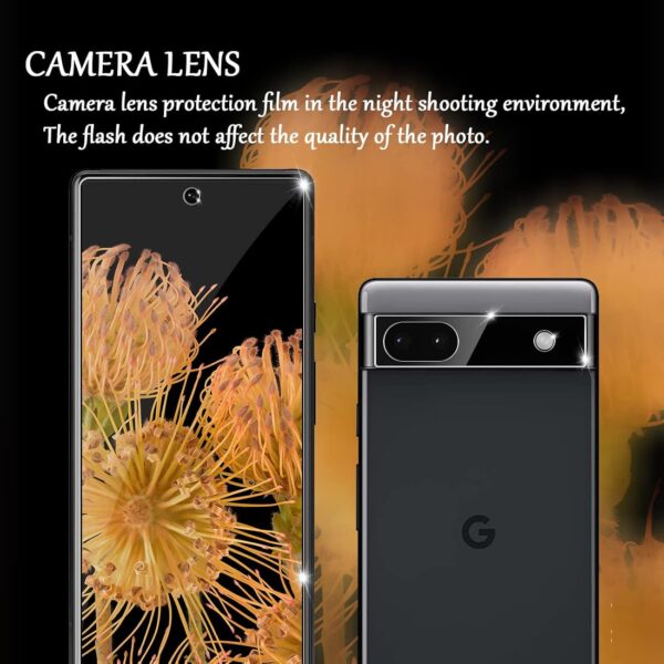 Google Pixel 6A 5G Screen Protector + Camera Lens Protectors - Image 3