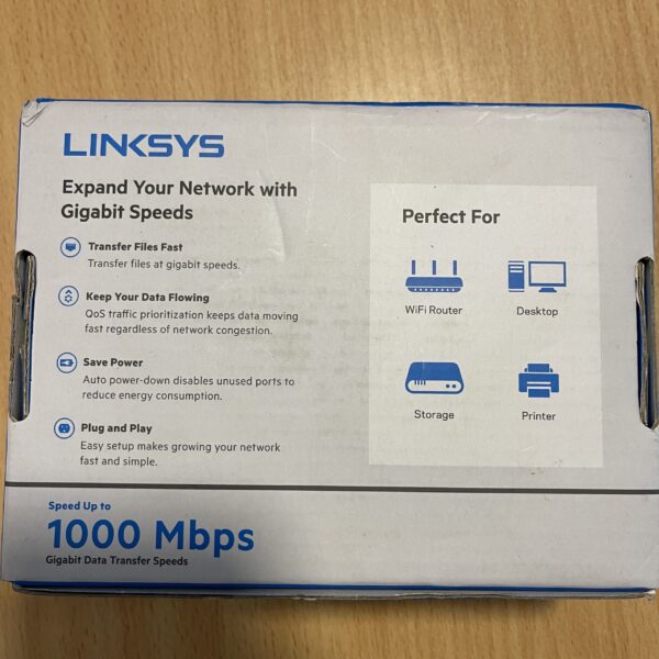 Linksys  5-Port Gigabit Switch - Image 2