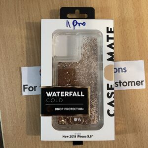 iPhone 11 Pro Case - Mate Waterfall Gold Case