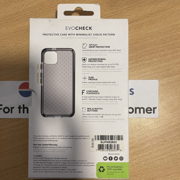 Google Pixel 4 XL Case - Tech21 EvoCheck Case - Image 2