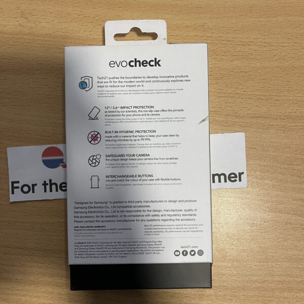 Samsung Galaxy Note 20 - Tech21 EvoCheck Non-Slip Case - Image 2