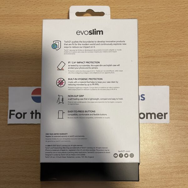 iPhone 12 Pro Max Tech21 EvoSlim Case - Image 2