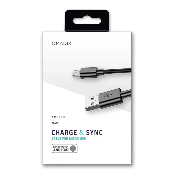 Qmadix Charge & Sync Cable Micro USB