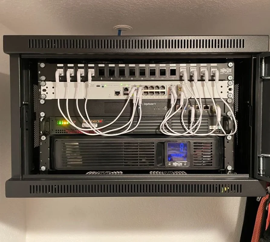 Internet Router is Not a Home Network 1 Network cabinet